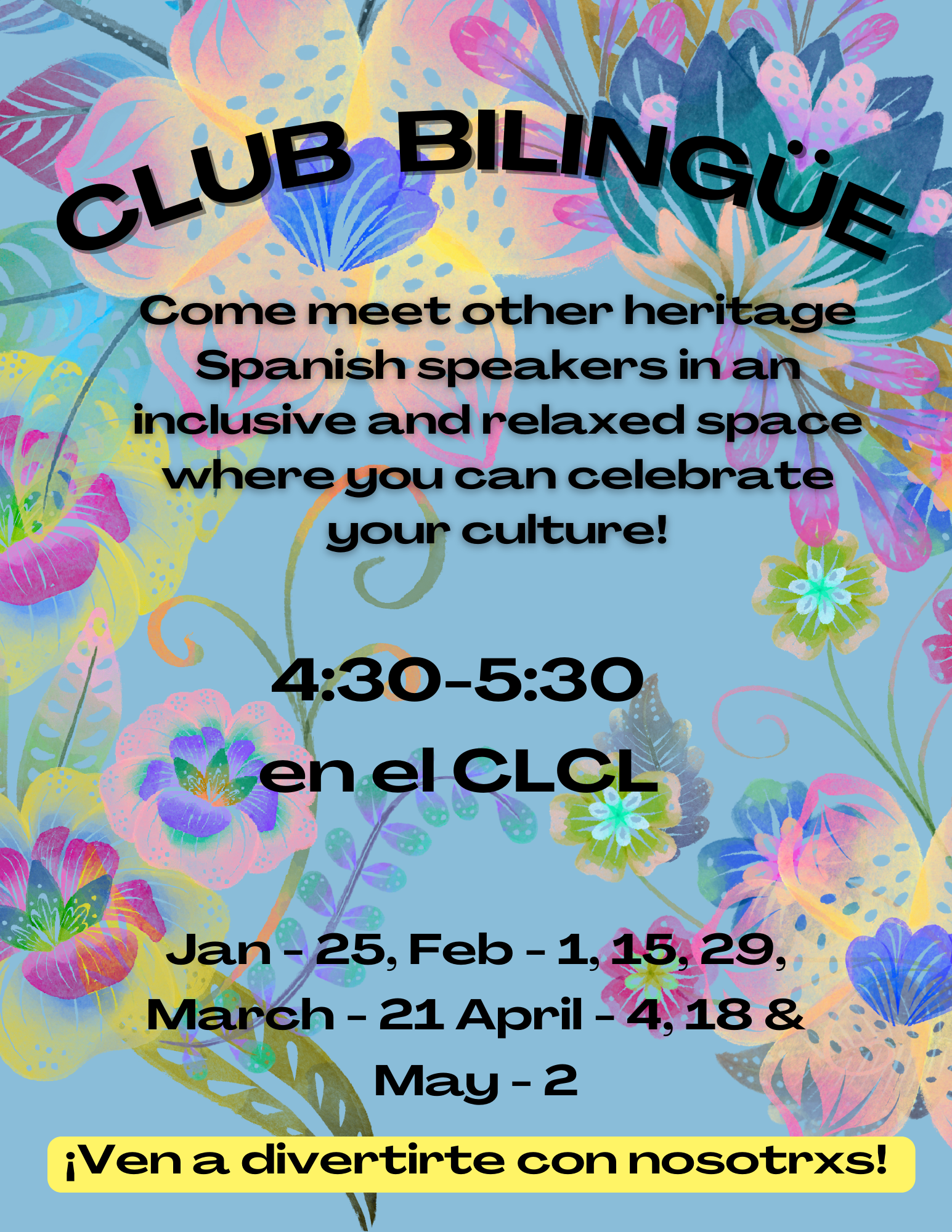 Club Bilingüe poster