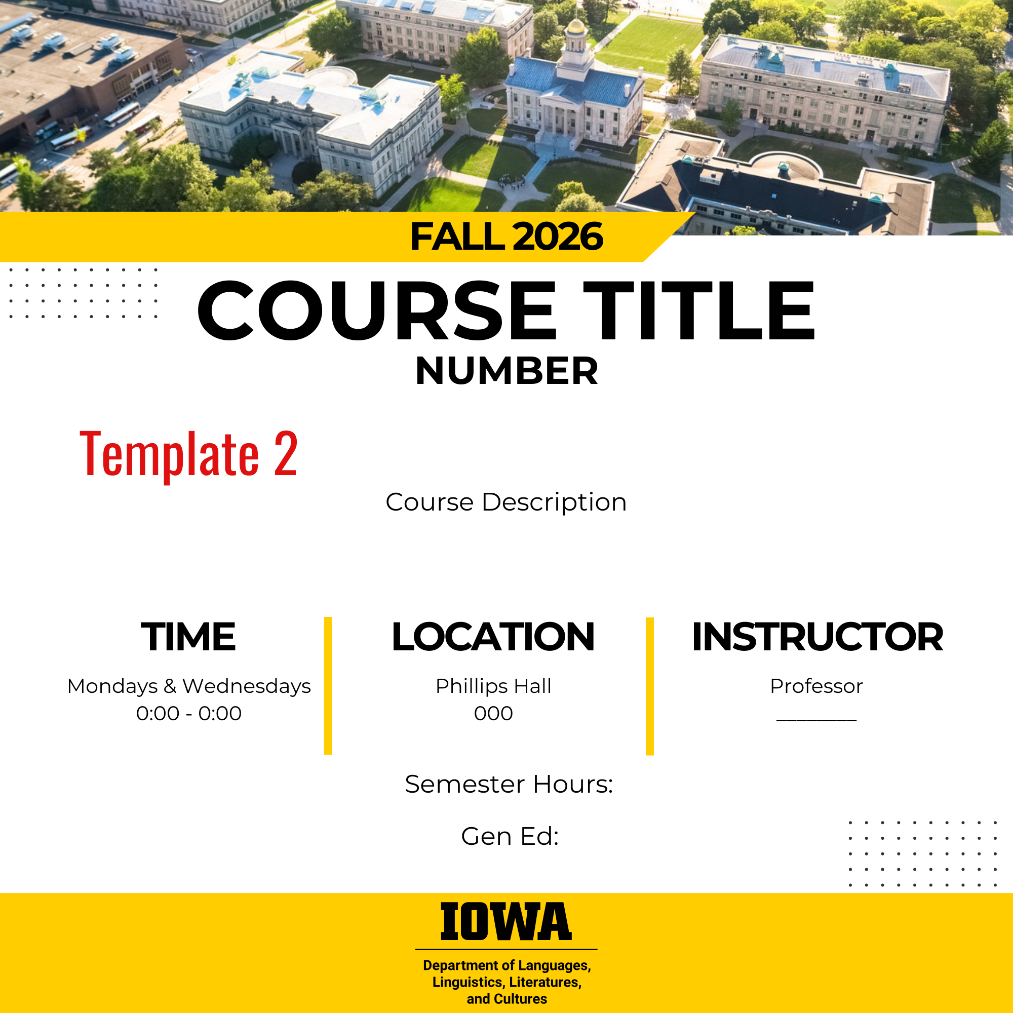 course advertisement with no specific picture