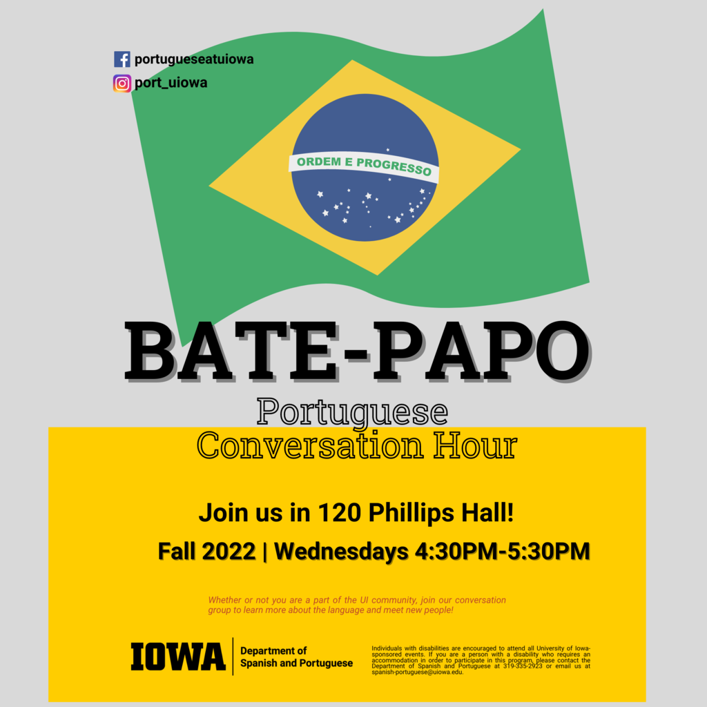 Bate-Papo: Portuguese Conversation Hour promotional image