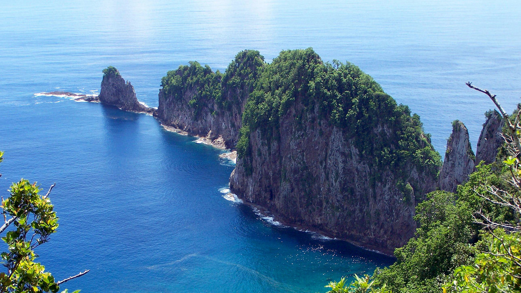 Pola Islands off the coast of Vatia on Tutuila Island in American Samoa.